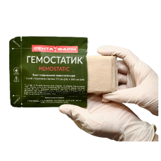 ГЕМОСТАТИК Бинт Z-складений просочений гемостатичним розчином 7,5 см х 3,6 м