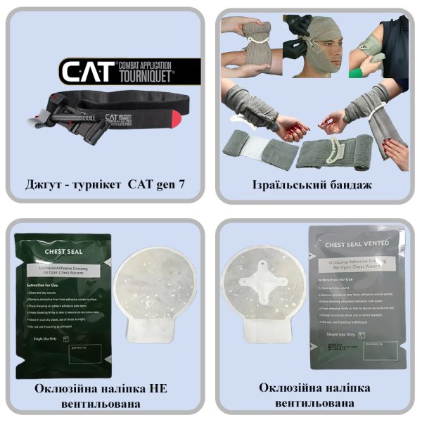 Тактична аптечка IFAK з турнікетом CAT Gen7 – купити в PRO АПТЕЧКА
