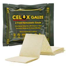 Гемостатичний бинт Сelox gauze Z-Fold 7,6 см Х 1,5м