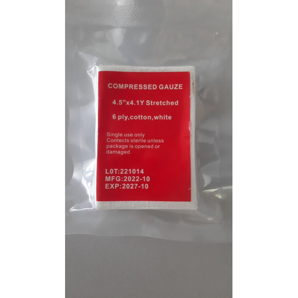 Бинт для тампонади Compressed Gauze 4,5" × 3,75 м (Z-Fold)