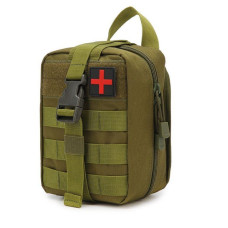 Підсумок-аптечка IFAK (Standard) Tear-Off ОЛИВА швидкоскид MOLLE OXFORD/Нейлон 20x15x10 см