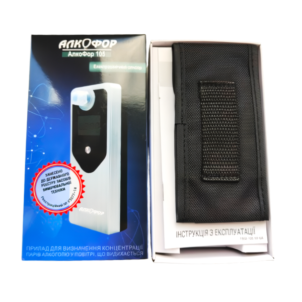 Алкотестер АлкоФор 105 професійний з мундштуками