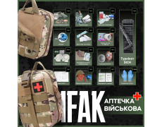 Аптечка військова IFAK PRO-Aptechka (SICH-Турнікет) (16 найменувань)