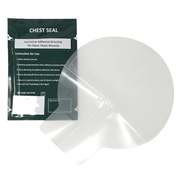 Оклюзійна пов'язка-наліпка Chest Seal без клапана торакальна при пневмотораксі (невентильована)