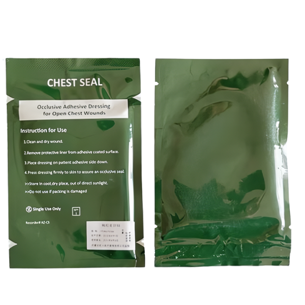 Оклюзійна пов'язка-наліпка Chest Seal без клапана торакальна при пневмотораксі (невентильована)