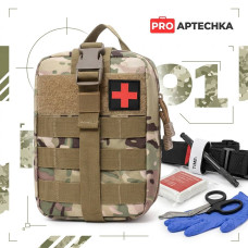 Аптечка військова №1 з турнікетом та тампонадою PRO-Aptechka (16 найменувань)