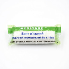 Бинт н/с 5м х 10 см в'язальний MEDICAR Допомога-І (542353)