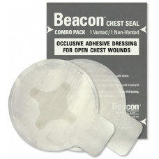 Пов'язка оклюзійна Beacon Chest Seal вентильована + невентильована комплект 2 шт для пневмотораксу