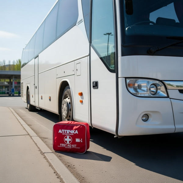 Аптечка автомобільна АМА-2 еталон (зміна №2 ДСТУ 3961-2000) 24 найменування 90 шт